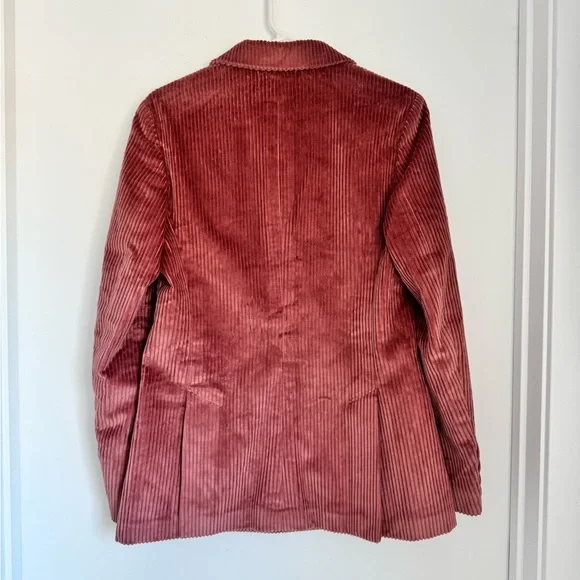 Rowing Blazers NWT Medium Corduroy Diana Blazer in Dusty Rose Pink - Picture 6 of 10